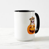 Pitbull Halloween café Mug (Devant droit)