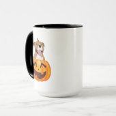 Pitbull Halloween café Mug (Devant gauche)