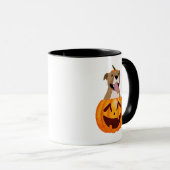 Pitbull Halloween café Mug (Devant droit)