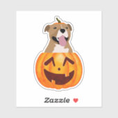Pitbull Halloween Sticker (Vel)
