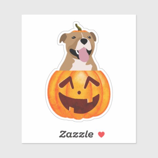 Pitbull Halloween Sticker (Vel)