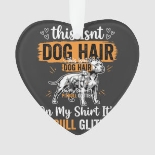 Pitbull-hond Haar Glitter Grappige Hond Ornament