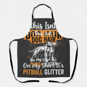 Pitbull-hond Haar Glitter Grappige Hond Schort