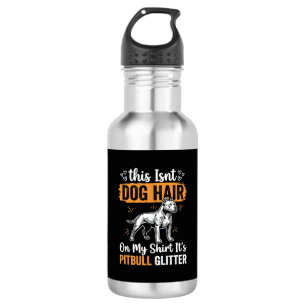 Pitbull-hond Haar Glitter Grappige Hond Waterfles