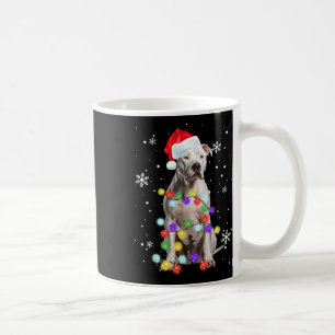 Pitbull Hond Merry Dogmas Santa Pitbull Kerst T Koffiemok