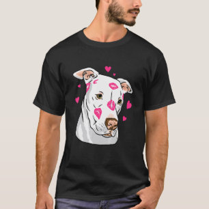 Pitbull Honden Hartjes Liefde Kusjes T-shirt