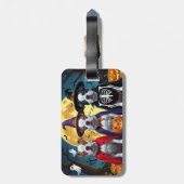 Pitbull Honden Pompoen Halloween Grappig Bagagelabel (Achterkant verticaal)