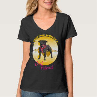 Pitbull honden zijn vrouwen beste vriend t-shirt