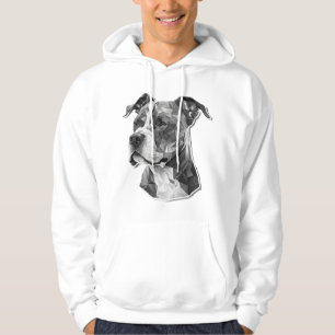 Pitbull hondengezicht hoodie