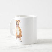 Pitbull-hondenkunst op een mok (Voorkant links)