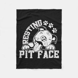 Pitbull Hondenliefhebbers Resting Pit Pit Bull Fleece Deken