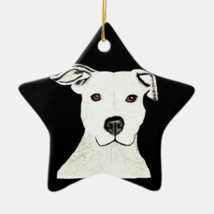 Pitbull-hondenras Keramisch Ornament