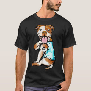 Pitbull Ik Hou Mam Tatto T-shirt