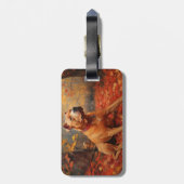 Pitbull in de herfst laat Herfst inspireren Bagagelabel (Achterkant verticaal)