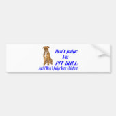 PITBULL JUDGMENT BUMPERSTICKER (Voorkant)