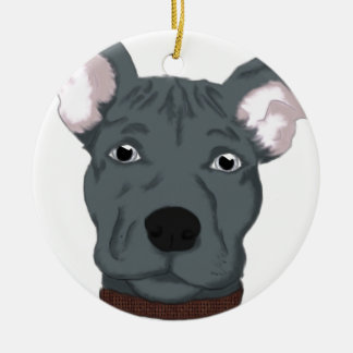 Pitbull Keramisch Ornament