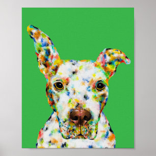 Pitbull-kunstposter Poster