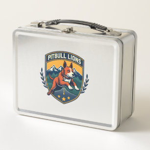Pitbull Leeuwen Vintage Mascotte Sport Badge Vecto