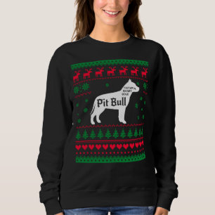 Pitbull Lelijke Kersttrui Xmas Pitbull Trui