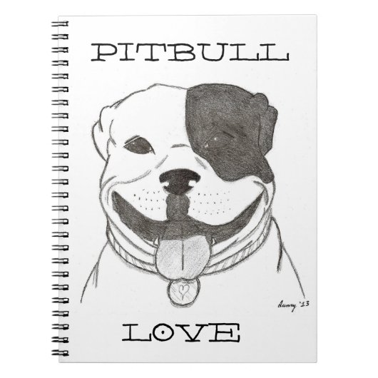 Pitbull Liefde Notitieboek (Voorkant)