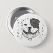 Pitbull Love Button (Voorkant /achterkant)