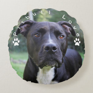 Pitbull Love Custom Afbeelding Rond Kussen