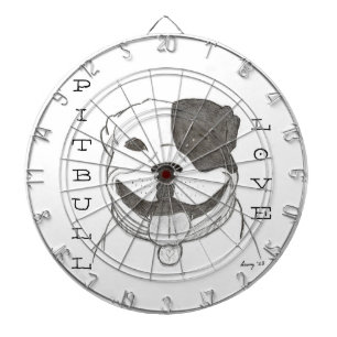 Pitbull Love Dartboard Dartbord