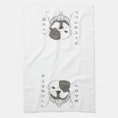 Pitbull Love Kitchen Towel Theedoek (Verticaal)