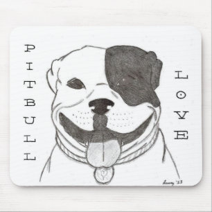 Pitbull Love Mousepad Muismat