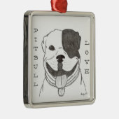 Pitbull Love Ornament (Rechts)