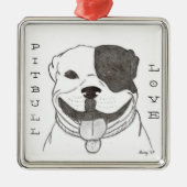 Pitbull Love Ornament (Voorkant)