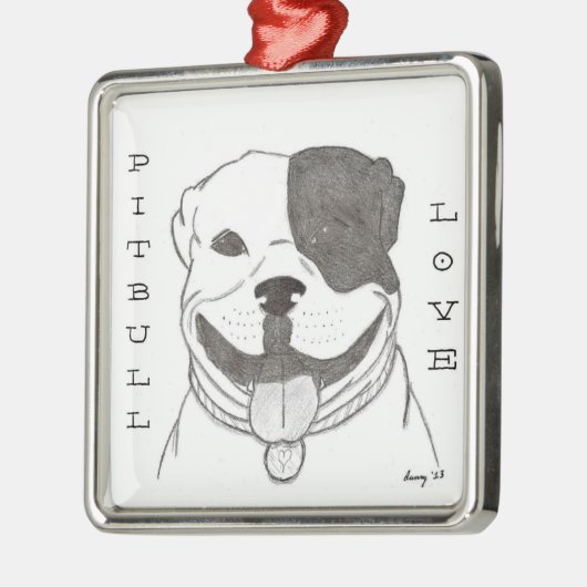 Pitbull Love Ornament (Links)