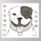 Pitbull Love Poster (Voorkant)