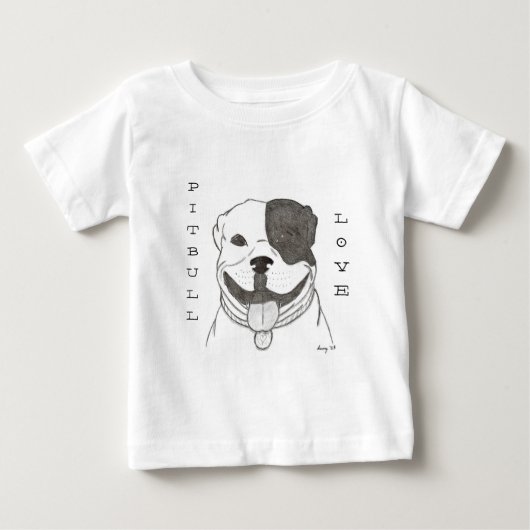 Pitbull Love Shirten (Voorkant)