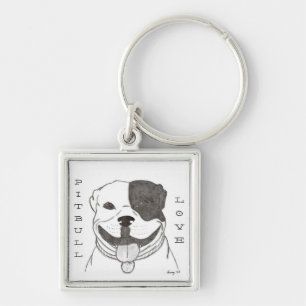 Pitbull Love Sleutelhanger