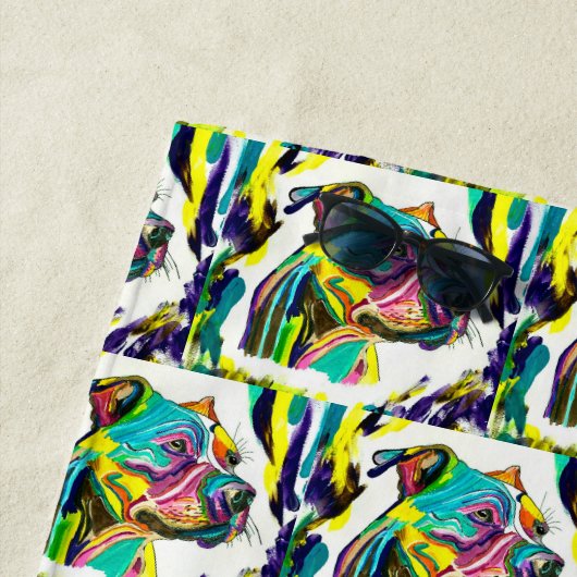 Pitbull Love Strandlaken (In situ)