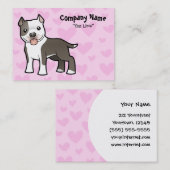 Pitbull Love Visitekaartje (Voorkant / Achterkant)
