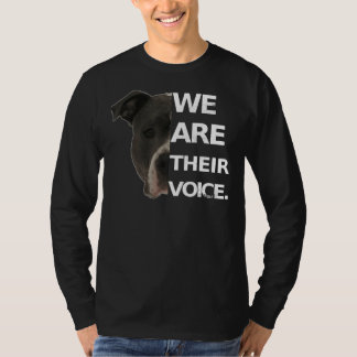 Pitbull Love Wij zijn hun stem Hondenliefhebbers T-shirt