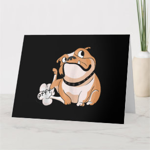 Pitbull Lover Funny Bulldog Dog Mam Lover Kaart