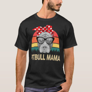 Pitbull Mama Leuke Pittie Moeder Biebel Mam T-shirt