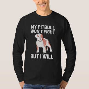 Pitbull Mama Pittie Leuke Hond Eigenaar Bloemen T-shirt