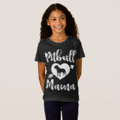 Pitbull Mama Proud Pitbull mama T-shirt (Voorkant volledig)