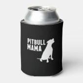 Pitbull Mama Silhouette Blikjeskoeler (Blikje Voorkant)