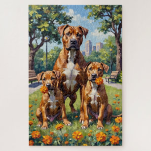Pitbull Marigold Park Kunst Legpuzzel