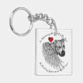 Pitbull Memorial-Double Sided Acrylisch Sleutelhan Sleutelhanger (Voorkant Links)