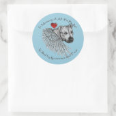 Pitbull Memorial Ronde Sticker (Tas)