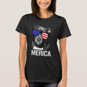 Pitbull Merica Patriotic Dog Pit Bull Patriot T-shirt