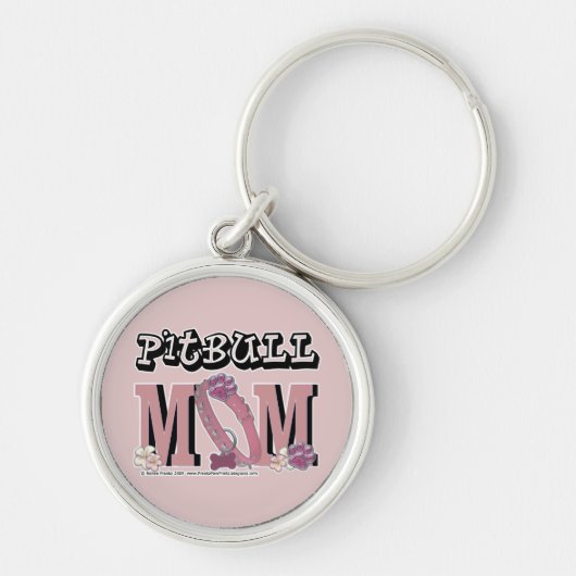 Pitbull MOM Sleutelhanger (Voorkant)