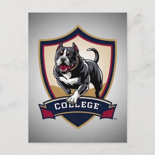 Pitbull op de universiteit: Logo Briefkaart (Voorkant)