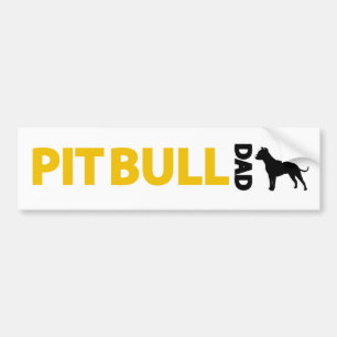 Pitbull Pap Bumpersticker